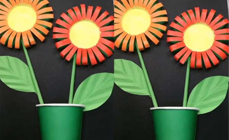 paper flower making, flower making craft-DIY ART PINS