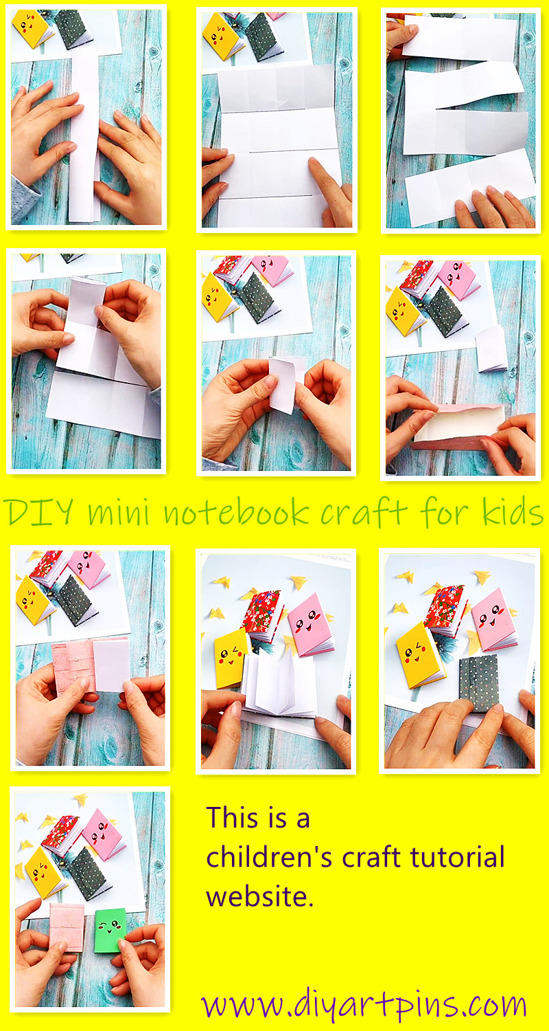 DIY mini notebook crafts for kids