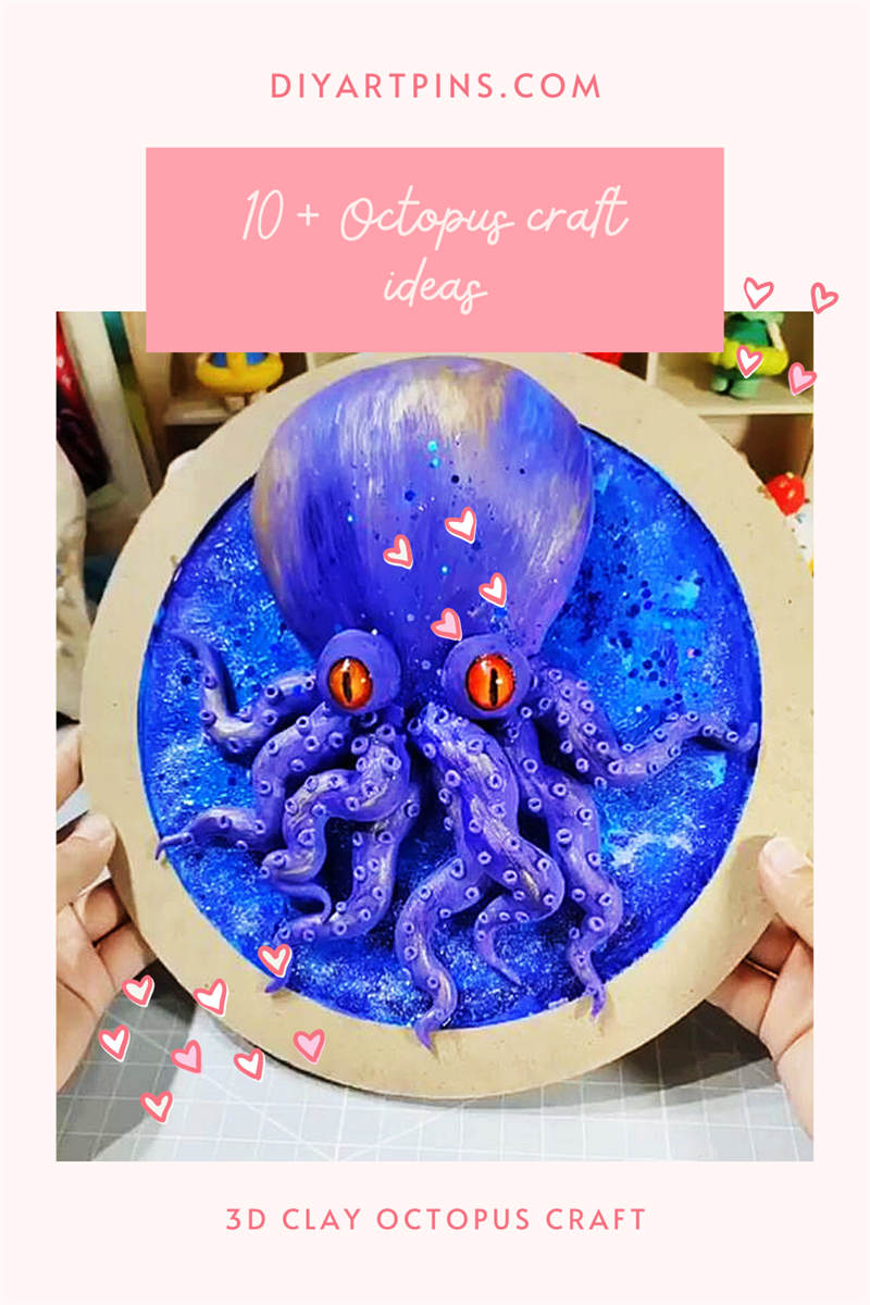 How to make a 3D clay octopus craft