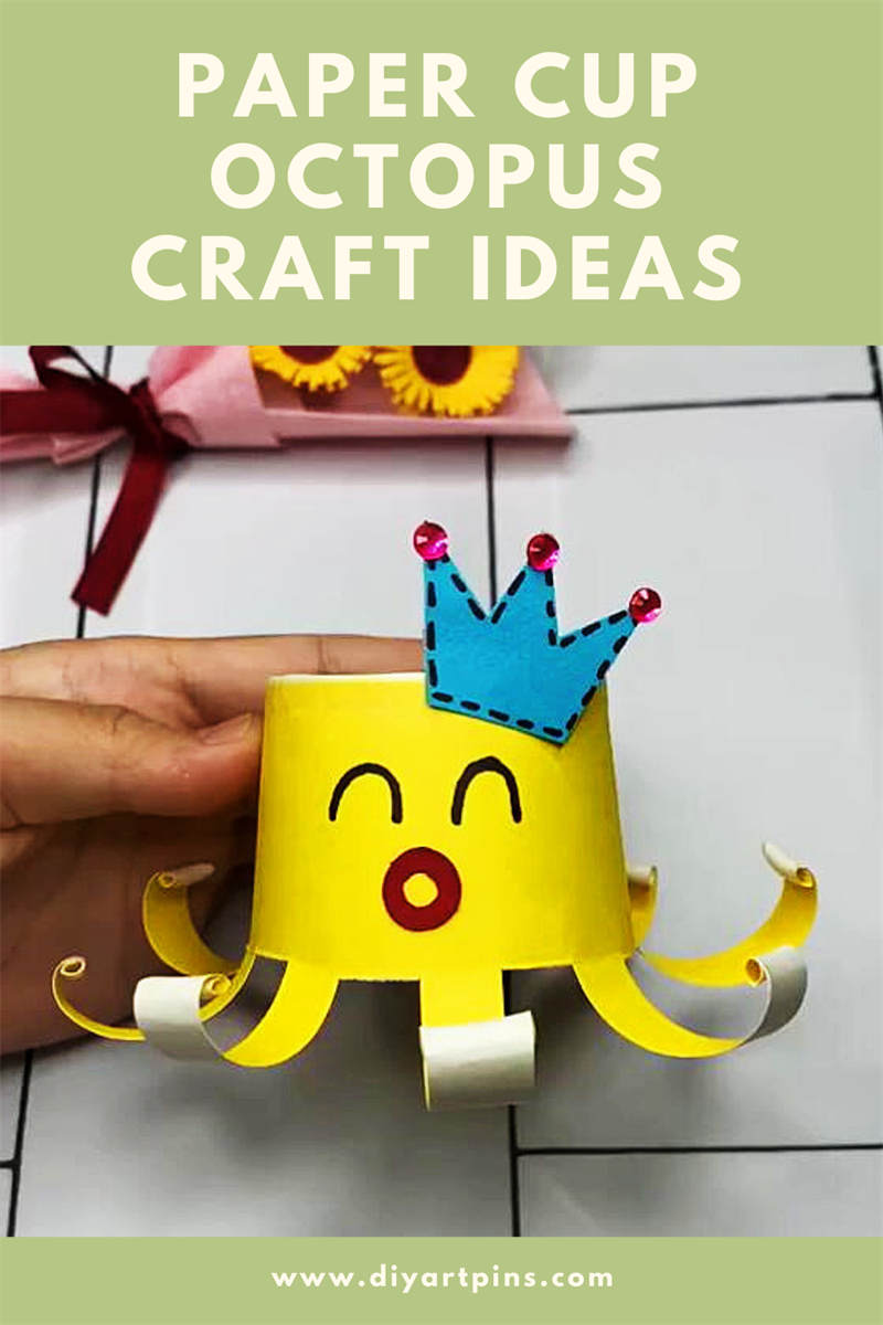 How to make a paper cup octopus craft