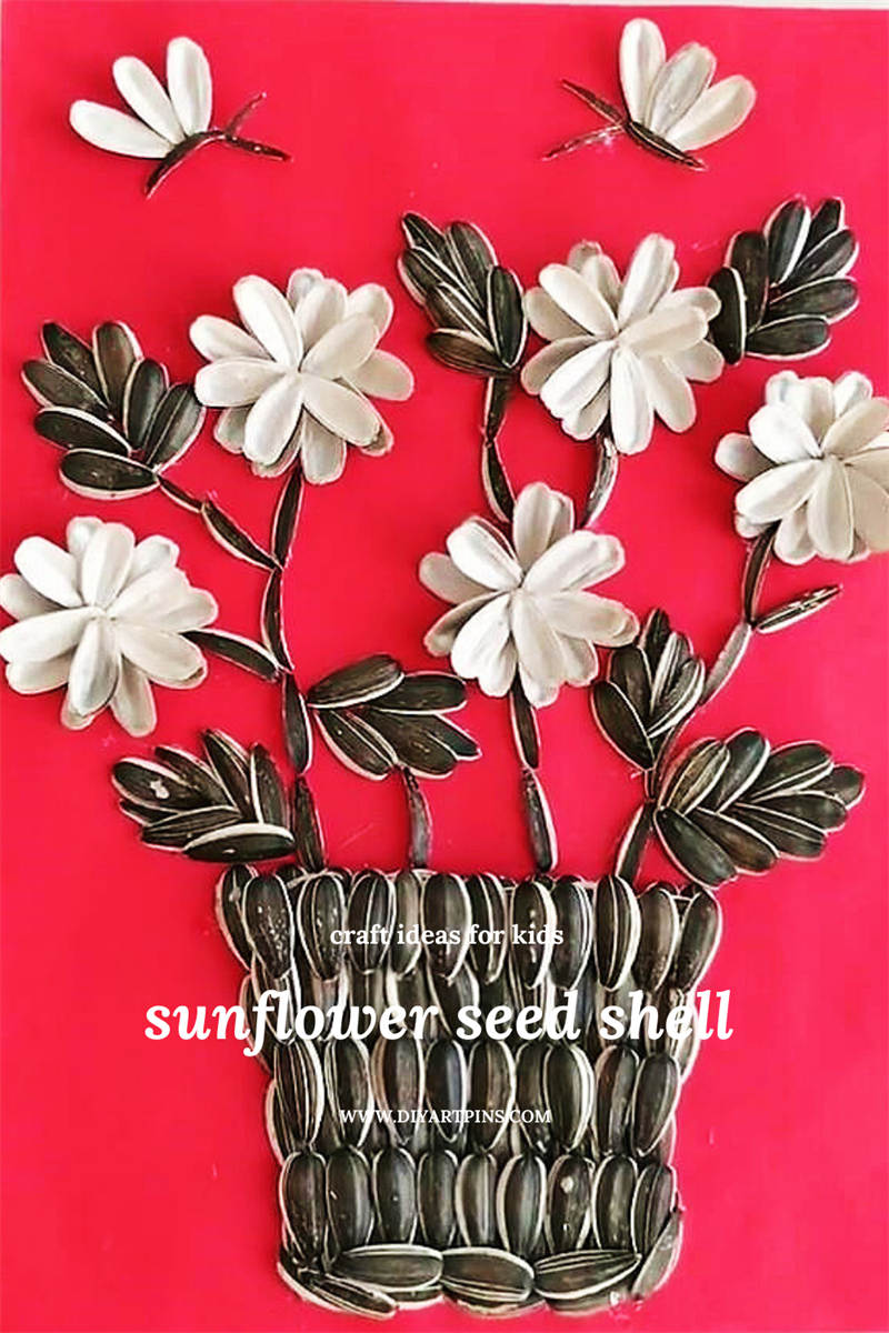 The 6th sunflower seed shell flowers craft