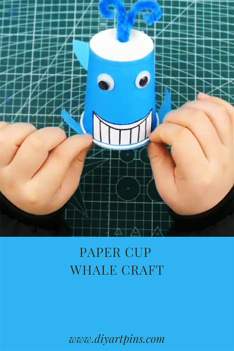 The first easy paper cup whale craft idea for your kids