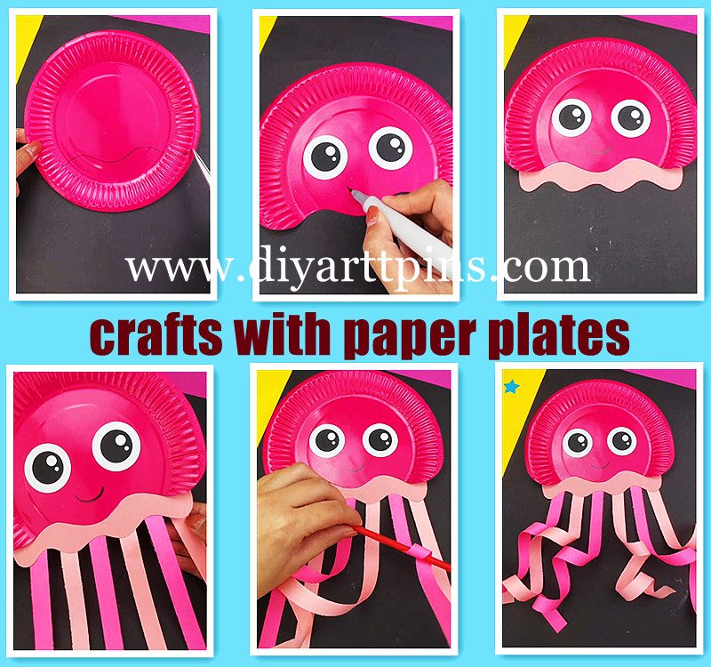 Paper plate octopus making tutorial