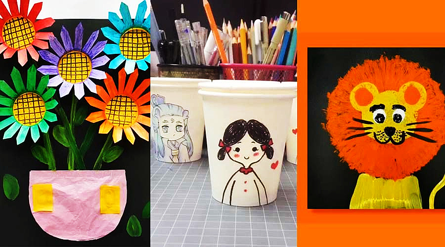 7 Creative Paper Cup Paintings For