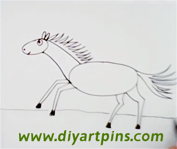 15 Horse Drawings For Kids, Teach You How To Draw A Horse? 