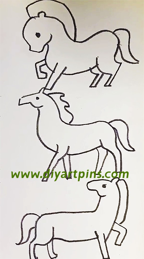 15 Horse Drawings For Kids, Teach You How To Draw A Horse? 